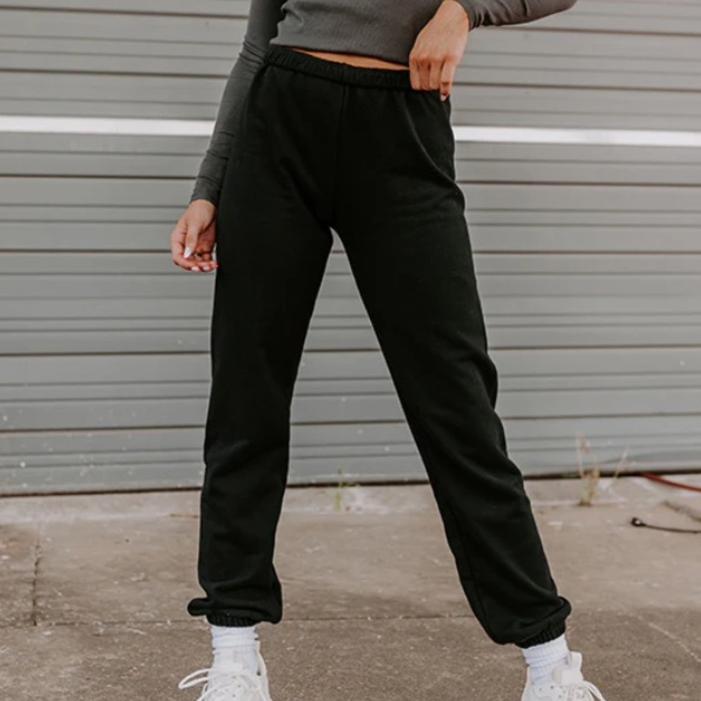 Gym Goals Luxe Joggers In Black